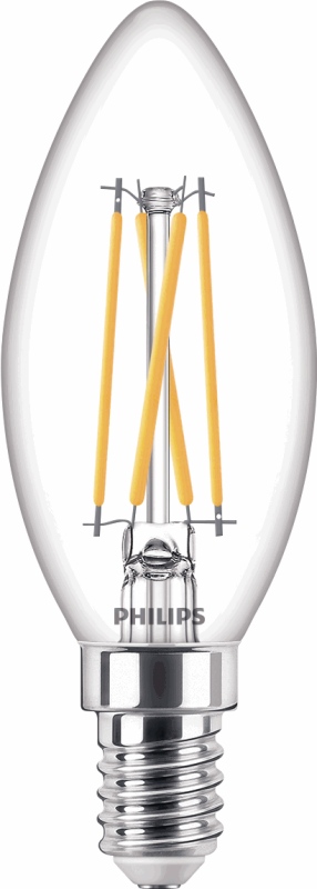 Philips LED Kerzenlampe CLA LEDCandle DT4.5-40W E14 CRI90 B35CL dim to warm 78021000
