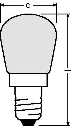 Osram Birnformlampe Special Birnenform  E14