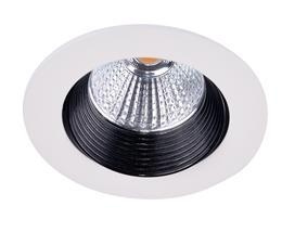 LED Downlight, weiß /schw. rund,schwenkbar, 6W 2700K 460lm, 38°, incl.VG, QuickConnector  2.11.0916  Lieferung solange Vorrat reicht!