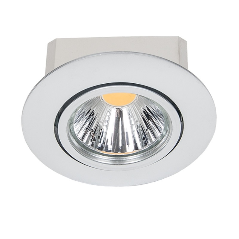 Nobile LED Einbaustrahler A 5068 T Flat chrom-matt 8W 2700K 38° dimmbar  1856860133