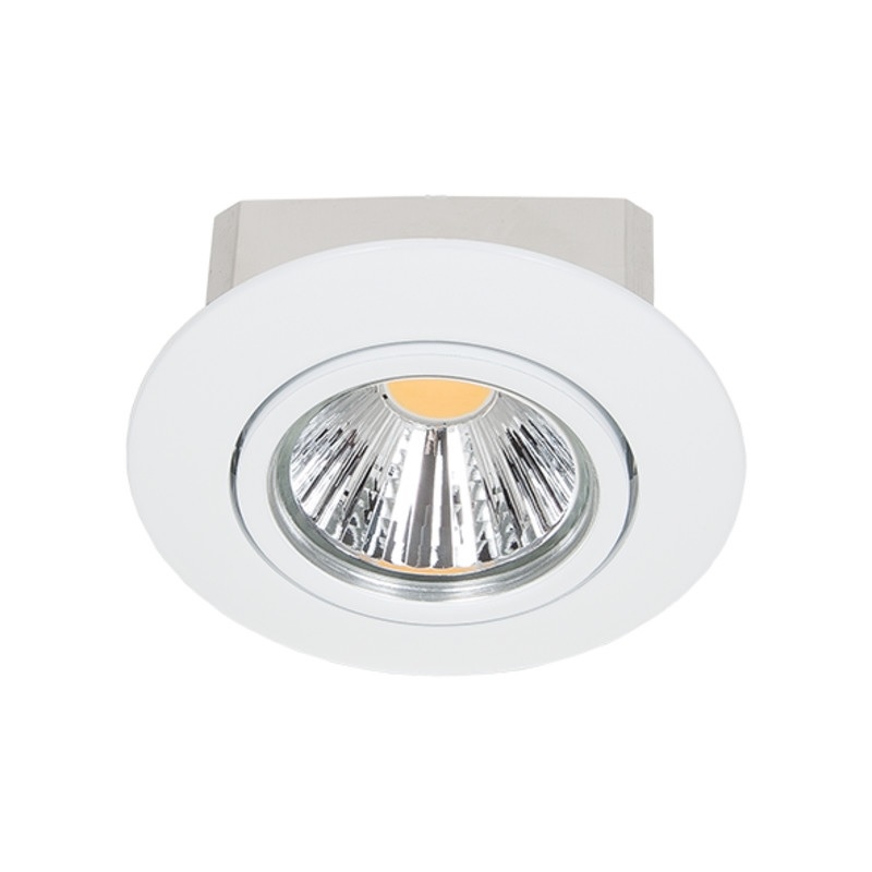 Nobile LED Einbaustrahler A 5068 T Flat weiß-matt 8W 2700K 38° dimmbar   1856861033