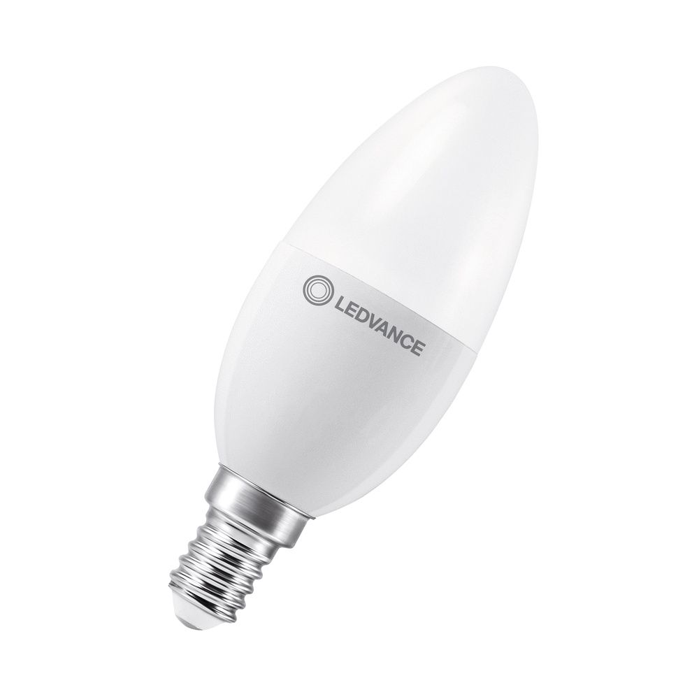 LED Lampe kerzenform Classic B 60 Facility S 7.3W 827 Frosted E14  matt  (AC 220-240V, DC 176-250V)